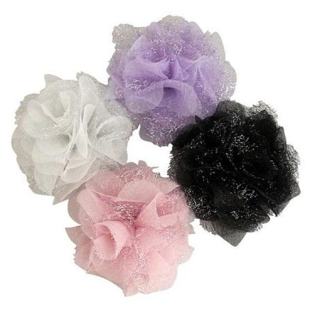 ラメ&銀糸入り シフォン コサージュ ブラック★新品 < 女性アクセサリー/時計  ラメ&銀糸入り シフォン コサージュ ブラック★新品  < 女性アクセサリー/時計の