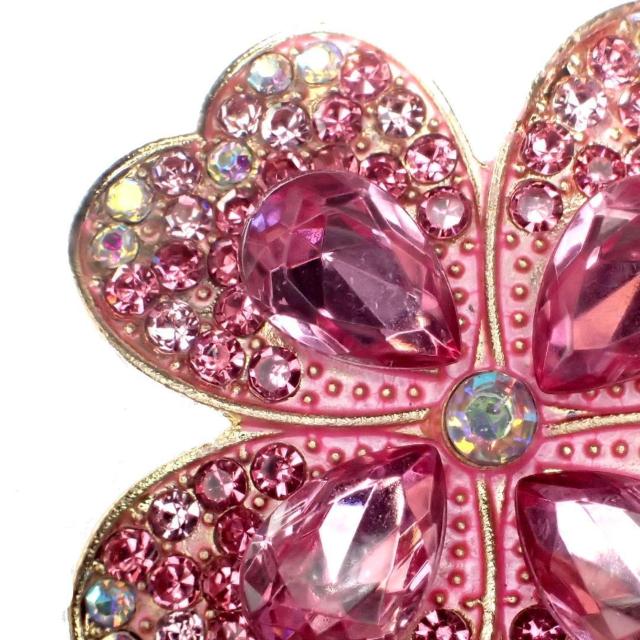 大きめ ピンク色 四葉のクローバー クローバー ピンブローチ ブローチ ラペルピン コサージュ ピンバッジ バッジ ラインストーン < 男性アクセサリー/時計 大きめ ピンク色 四葉のクローバー クローバー ピンブローチ ブローチ ラペルピン コサージュ ピンバッジ バッジ ラインストーン < 男性アクセサリー/時計の