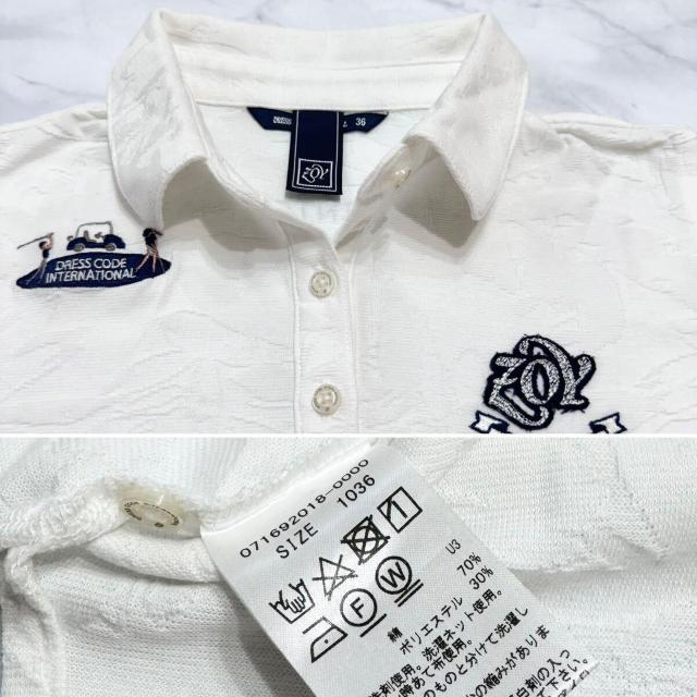 ゾーイZOY ポロシャツ 白 #36 < レジャー/スポーツ ゾーイZOY ポロシャツ 白 #36 < レジャー/スポーツの