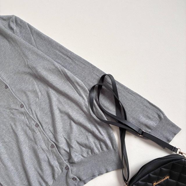 ◆未使用◆エンフォルド◆カシミヤ混ニットカーディガン◆シンプル◆グレー◆M◆ < ブランド  ◆未使用◆エンフォルド◆カシミヤ混ニットカーディガン◆シンプル◆グレー◆M◆ < ブランドの