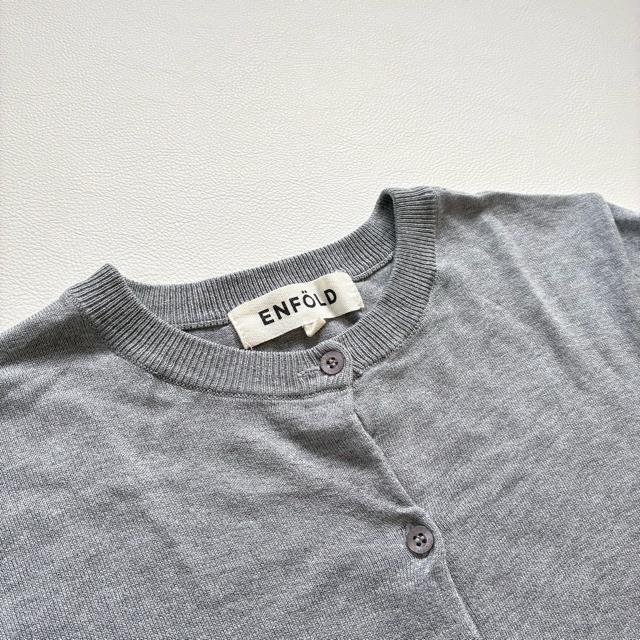 ◆未使用◆エンフォルド◆カシミヤ混ニットカーディガン◆シンプル◆グレー◆M◆ < ブランド  ◆未使用◆エンフォルド◆カシミヤ混ニットカーディガン◆シンプル◆グレー◆M◆ < ブランドの