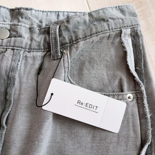 新品!!◆Re:EDIT/リエディ◆ワイドストレートリバースデニム★グレーS*秋冬コーデ♪ < 女性ファッション 新品!!◆Re:EDIT/リエディ◆ワイドストレートリバースデニム★グレーS*秋冬コーデ♪ < 女性ファッションの
