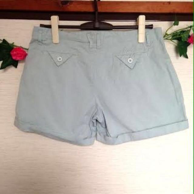 アルシーヴ◆ブルー コットン ゆったり ショートパンツ S < ブランド  アルシーヴ◆ブルー コットン ゆったり ショートパンツ S < ブランドの
