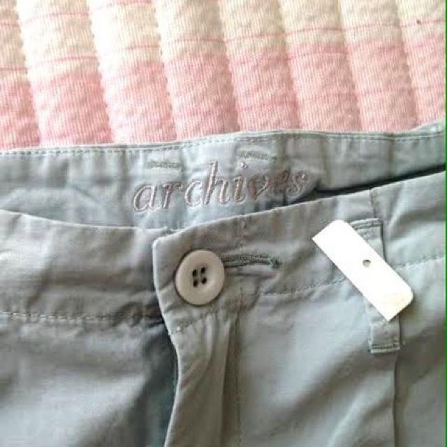 アルシーヴ◆ブルー コットン ゆったり ショートパンツ S < ブランド  アルシーヴ◆ブルー コットン ゆったり ショートパンツ S < ブランドの