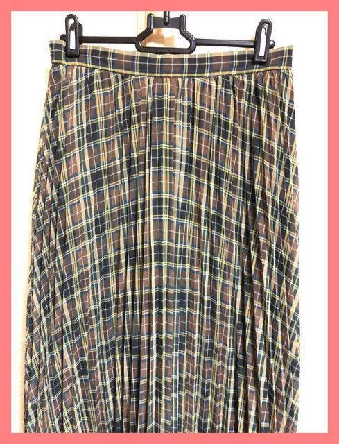 ☆GUジーユー☆超美品♪チェックプリーツフレアロングスカートLA☆ < 女性ファッション ☆GUジーユー☆超美品♪チェックプリーツフレアロングスカートLA☆ < 女性ファッションの