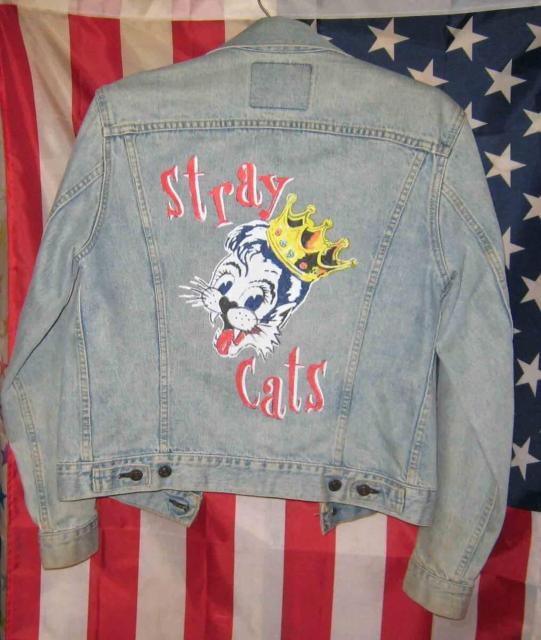 STRAY CATS�@�X�g���C�E�L���b�c�@Rockabilly�@�y�C���gG�W�����@M�T�C�Y�@���[�o�C�X  �� �j���t�@�b�V������ 
