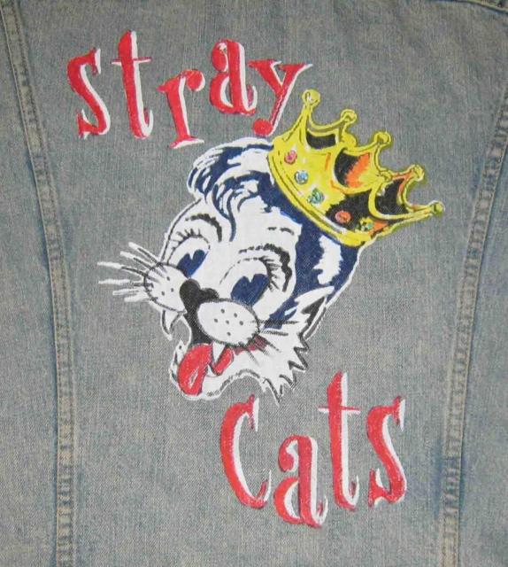STRAY CATS�@�X�g���C�E�L���b�c�@Rockabilly�@�y�C���gG�W�����@M�T�C�Y�@���[�o�C�X �� �j���t�@�b�V������ 