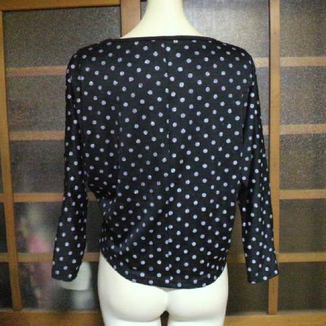 キラキラドット柄ドルマン トップス < 女性ファッション  キラキラドット柄ドルマン トップス < 女性ファッションの