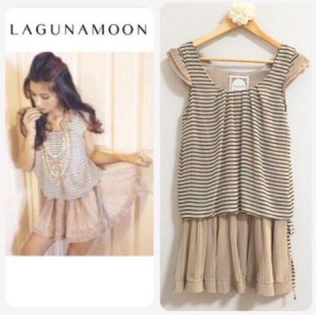 セール●藤井リナ●定価7,980円●フレアボーダーワンピース < ブランド セール●藤井リナ●定価7,980円●フレアボーダーワンピース < ブランドの