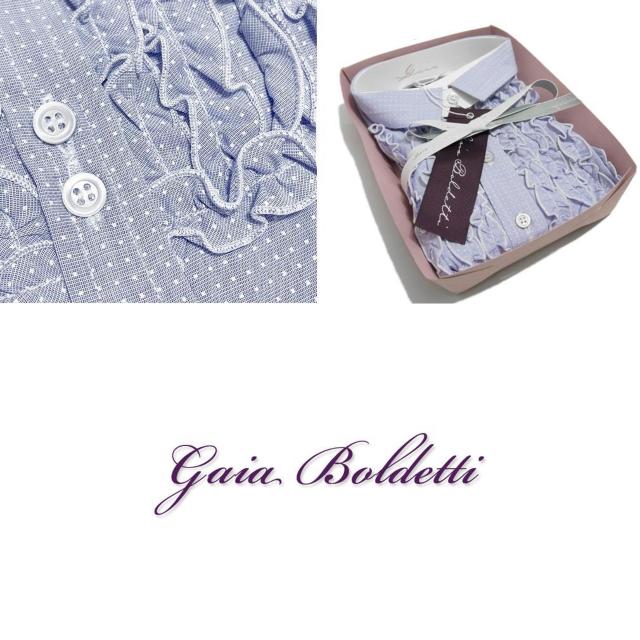 新品ガイアボルデッティーイタリア製フリルシャツブラウ < 女性ファッション 新品ガイアボルデッティーイタリア製フリルシャツブラウ < 女性ファッションの