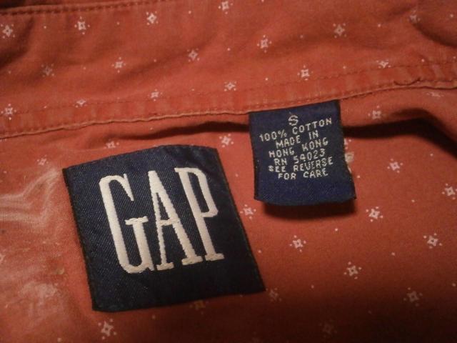 ◆gap ギャップ 長袖シャツ メンズ 中古品 S < 男性ファッション  ◆gap ギャップ 長袖シャツ メンズ 中古品 S < 男性ファッションの