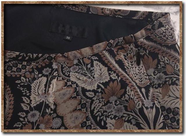 フラジール レース付きプリントシフォンスカート 黒 < ブランド フラジール レース付きプリントシフォンスカート 黒 < ブランドの