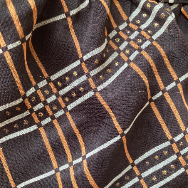 GAL FIT 七部袖 ひし形プリント シースル チュニック トップス  L N2m < ブランド  GAL FIT 七部袖 ひし形プリント シースル チュニック トップス  L N2m < ブランドの