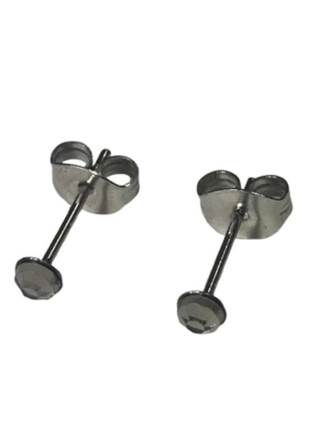 2個1セット 幅3mm ラインストーン スタッドピアス グレー 両耳用 ステンレス アクリル製 シンプル つけっぱなしOK 安い < 女性アクセサリー/時計  2個1セット 幅3mm ラインストーン スタッドピアス グレー 両耳用 ステンレス アクリル製 シンプル つけっぱなしOK 安い  < 女性アクセサリー/時計の