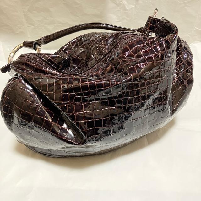 【SEQUOIA / セコイア】 エナメル × クロコ / 大容量 ハンドバッグ < 女性ファッション  【SEQUOIA / セコイア】 エナメル × クロコ / 大容量 ハンドバッグ  < 女性ファッションの