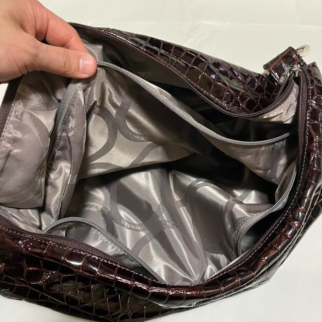 【SEQUOIA / セコイア】 エナメル × クロコ / 大容量 ハンドバッグ < 女性ファッション  【SEQUOIA / セコイア】 エナメル × クロコ / 大容量 ハンドバッグ < 女性ファッションの