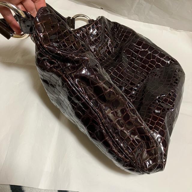 【SEQUOIA / セコイア】 エナメル × クロコ / 大容量 ハンドバッグ < 女性ファッション  【SEQUOIA / セコイア】 エナメル × クロコ / 大容量 ハンドバッグ < 女性ファッションの