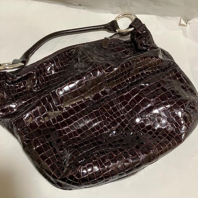 【SEQUOIA / セコイア】 エナメル × クロコ / 大容量 ハンドバッグ < 女性ファッション  【SEQUOIA / セコイア】 エナメル × クロコ / 大容量 ハンドバッグ < 女性ファッションの