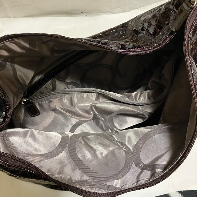 【SEQUOIA / セコイア】 エナメル × クロコ / 大容量 ハンドバッグ < 女性ファッション  【SEQUOIA / セコイア】 エナメル × クロコ / 大容量 ハンドバッグ < 女性ファッションの