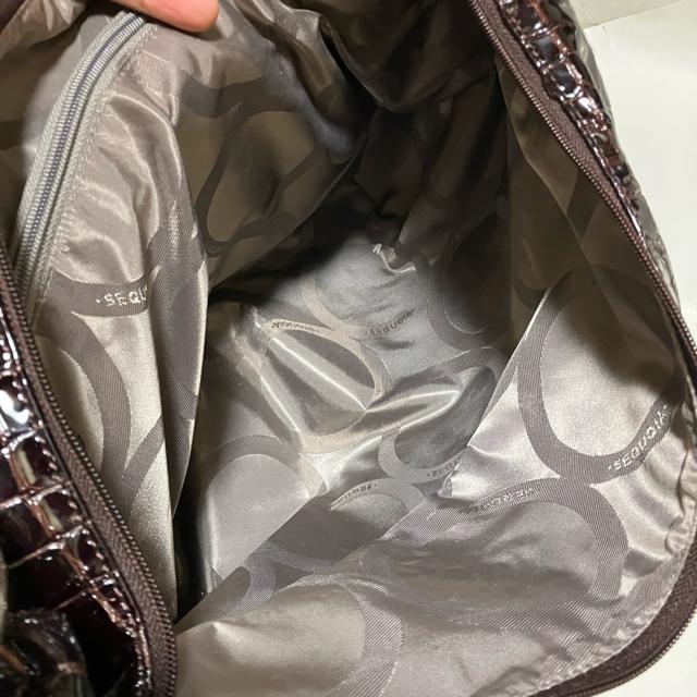 【SEQUOIA / セコイア】 エナメル × クロコ / 大容量 ハンドバッグ < 女性ファッション  【SEQUOIA / セコイア】 エナメル × クロコ / 大容量 ハンドバッグ < 女性ファッションの