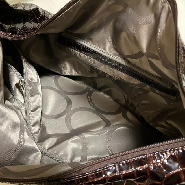 【SEQUOIA / セコイア】 エナメル × クロコ / 大容量 ハンドバッグ < 女性ファッション  【SEQUOIA / セコイア】 エナメル × クロコ / 大容量 ハンドバッグ < 女性ファッションの