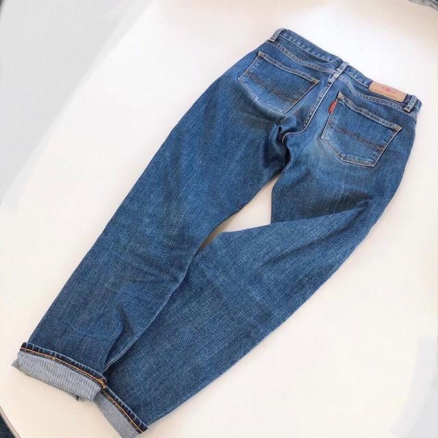 ◆Ungrid/アングリッド◆ストレッチテーパードデニム★ネイビー23インチ*シンプルコーデ美品♪ < ブランド ◆Ungrid/アングリッド◆ストレッチテーパードデニム★ネイビー23インチ*シンプルコーデ美品♪ < ブランドの