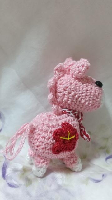 うま編みぐるみ(ピンク) < ペット/手芸/園芸 うま編みぐるみ(ピンク) < ペット/手芸/園芸の
