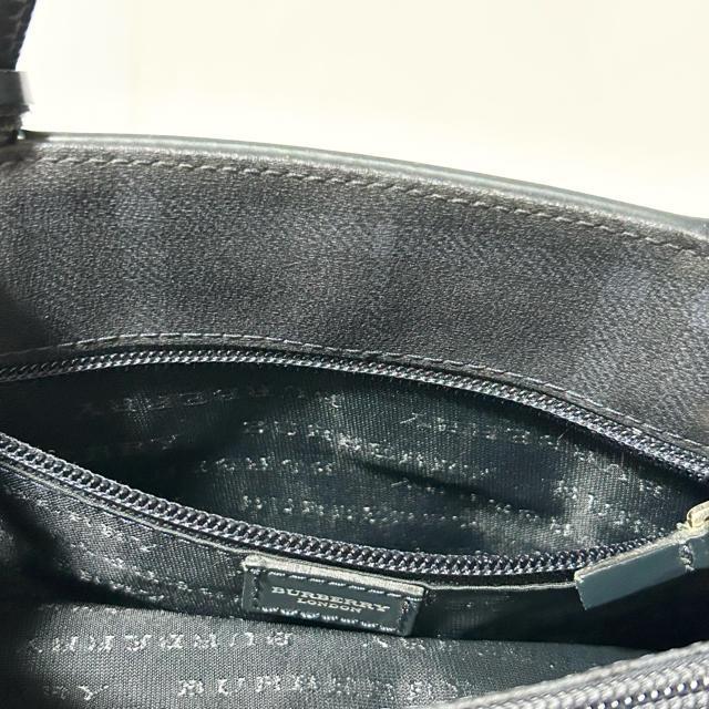 BURBERRY �o�[�o���[ �m�o�`�F�b�N PVC ���U�[ �n���h�o�b�O �g�[�g�o�b�O �l�C�r�[ �V���o�[���� �r�|�� �� �u�����h�� 