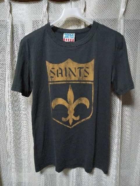 ジャンクフード プリント 半袖Tシャツ Sサイズ ユーズド加工 黒 グレー USA製 RRL < ブランド  ジャンクフード プリント 半袖Tシャツ Sサイズ ユーズド加工 黒 グレー USA製 RRL  < ブランドの