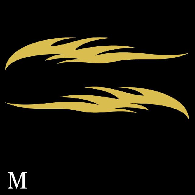 ファイヤーパターンステッカー M 50センチ 2枚組 < 自動車/バイク ファイヤーパターンステッカー M 50センチ 2枚組 < 自動車/バイク