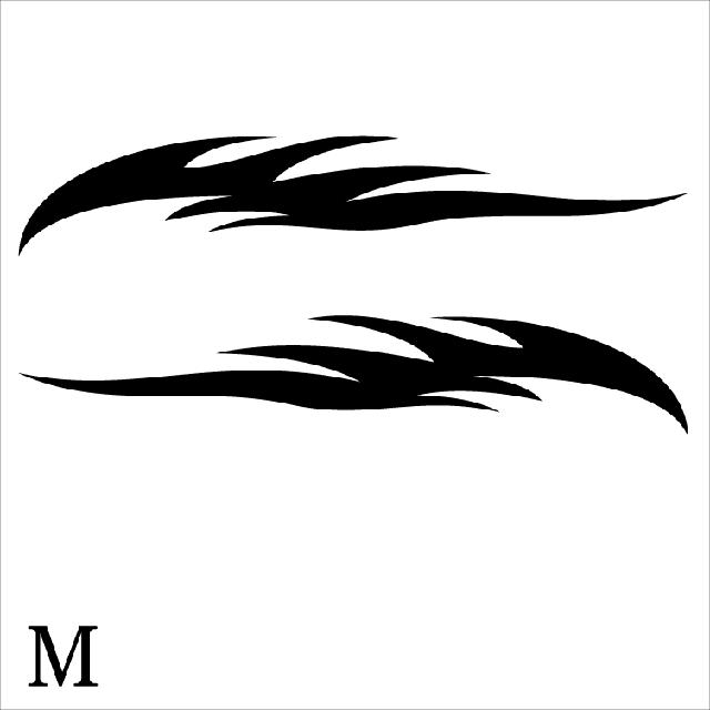 ファイヤーパターンステッカー M 50センチ 2枚組 < 自動車/バイク ファイヤーパターンステッカー M 50センチ 2枚組 < 自動車/バイク