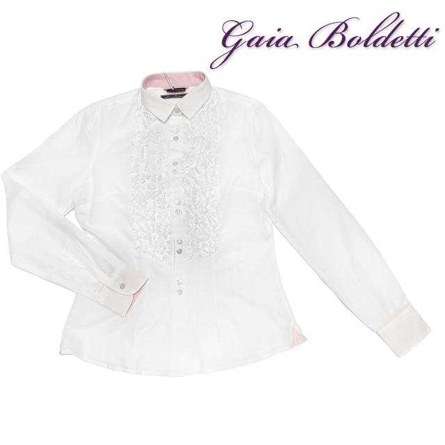 新品ガイアボルデッティーイタリア製フリルシャツブラウ < 女性ファッション 新品ガイアボルデッティーイタリア製フリルシャツブラウ < 女性ファッションの