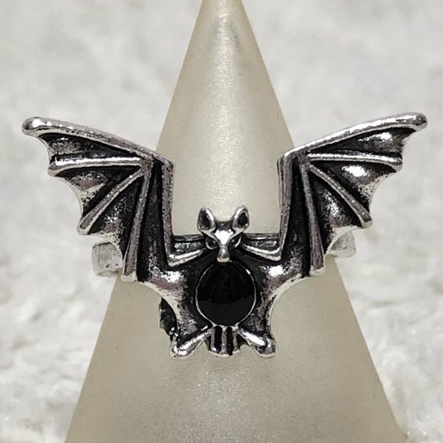【新品/14号】コウモリデザインシルバーリング < 女性アクセサリー/時計  【新品/14号】コウモリデザインシルバーリング < 女性アクセサリー/時計の