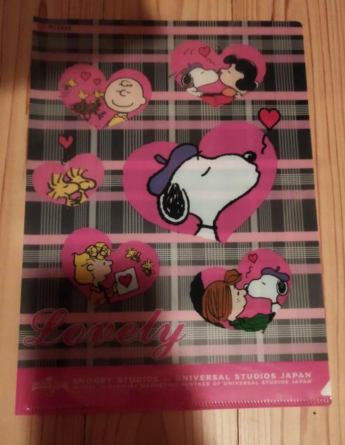 NISSAY スヌーピー クリアファイル バレンタイン バージョン ノベルティ < アニメ/コミック/キャラクター  NISSAY スヌーピー クリアファイル バレンタイン バージョン ノベルティ < アニメ/コミック/キャラクターの