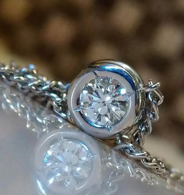 pt900/850 ɏDiamond̃lbNXI嗱0.332ctI߃`F[_CA 