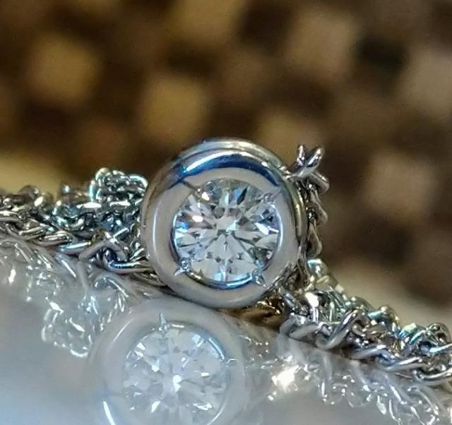 pt900/850 ɏDiamond̃lbNXI嗱0.332ctI߃`F[_CA