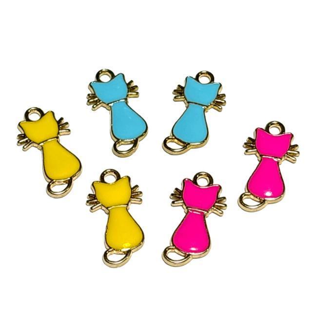 5250 カラー猫ちゃん カラーミックス 6個 金属パーツ アクセサリーチャーム ハンドメイド材料 エナメル樹脂 ねこネコ < ペット/手芸/園芸 5250 カラー猫ちゃん カラーミックス 6個 金属パーツ アクセサリーチャーム ハンドメイド材料 エナメル樹脂 ねこネコ < ペット/手芸/園芸の