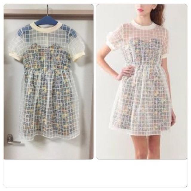 ジルバイジルスチュアート ケージーレースオーガンジーワンピ < ブランド  ジルバイジルスチュアート ケージーレースオーガンジーワンピ < ブランドの