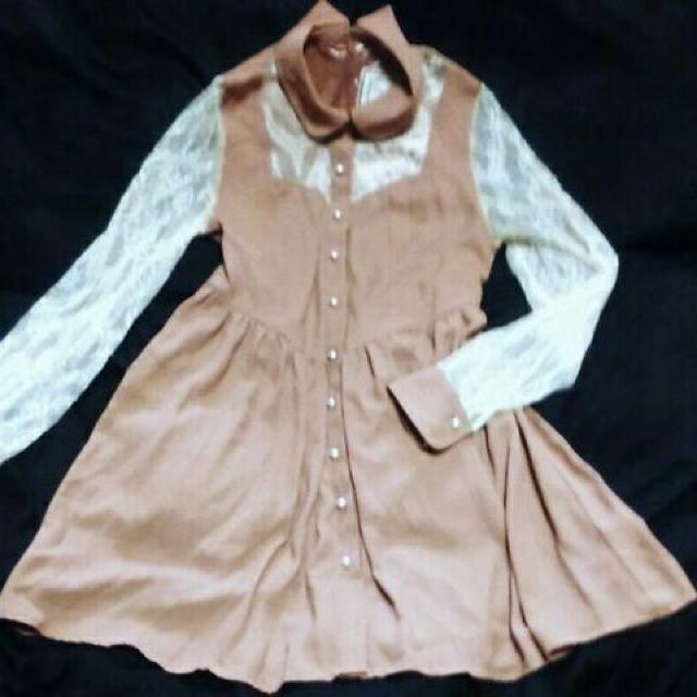 2万円 ラグナムーン レース ワンピース フリーサイズ 長袖 春物 < 女性ファッション 2万円 ラグナムーン レース ワンピース フリーサイズ 長袖 春物 < 女性ファッションの