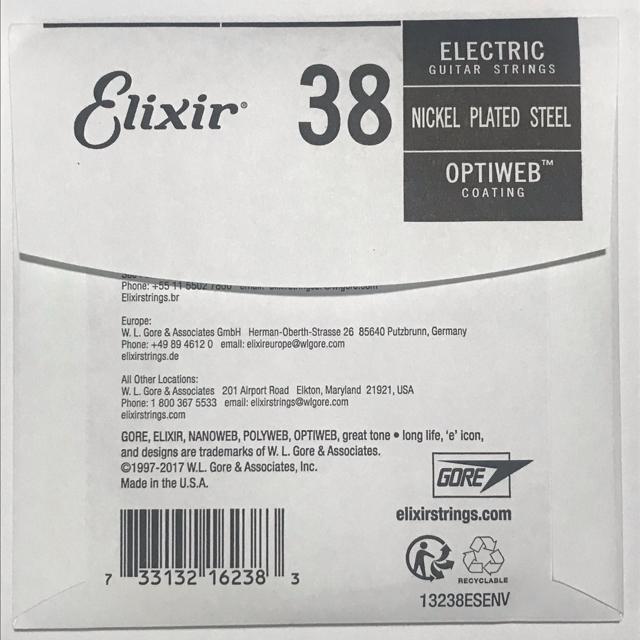 エリクサー バラ弦 .038 1本 オプティウェブ エレキ用 16238 < ホビー  エリクサー バラ弦 .038 1本 オプティウェブ エレキ用 16238 < ホビーの