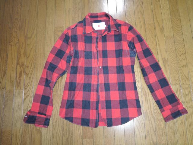 marka マーカ ブロック チェックシャツ 2 赤黒 スカル カフスボタン WIRED SHIRTS LONG SLEEVES < 男性ファッション  marka マーカ ブロック チェックシャツ 2 赤黒 スカル カフスボタン WIRED SHIRTS LONG SLEEVES  < 男性ファッションの
