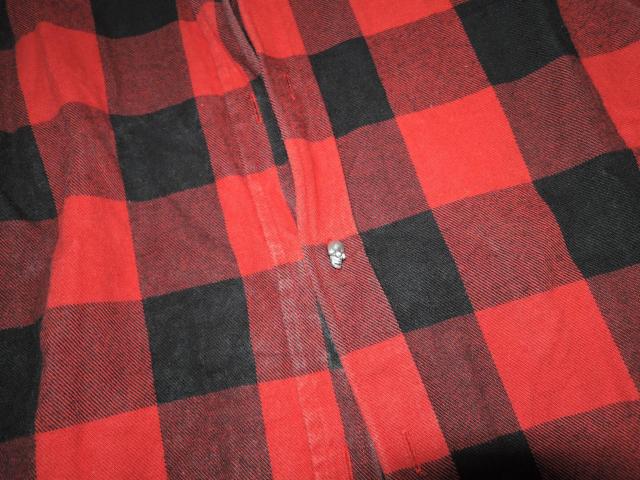 marka マーカ ブロック チェックシャツ 2 赤黒 スカル カフスボタン WIRED SHIRTS LONG SLEEVES < 男性ファッション  marka マーカ ブロック チェックシャツ 2 赤黒 スカル カフスボタン WIRED SHIRTS LONG SLEEVES < 男性ファッションの