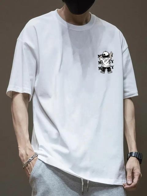 超お買い得1090円★メンズ 100% コットン クールボーイ グラフィックプリント Tシャツ USAサイズM(日本サイズXL) < 男性ファッション  超お買い得1090円★メンズ 100% コットン クールボーイ グラフィックプリント Tシャツ USAサイズM(日本サイズXL) < 男性ファッションの