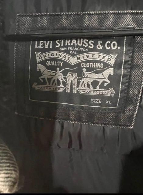 Levi's/リーバイス/ブラックデニムダウンジャケット/アメカジ/ストリート/BLACK/denim/黒/XL/ボア/ウエスタン < ブランド Levi's/リーバイス/ブラックデニムダウンジャケット/アメカジ/ストリート/BLACK/denim/黒/XL/ボア/ウエスタン < ブランドの