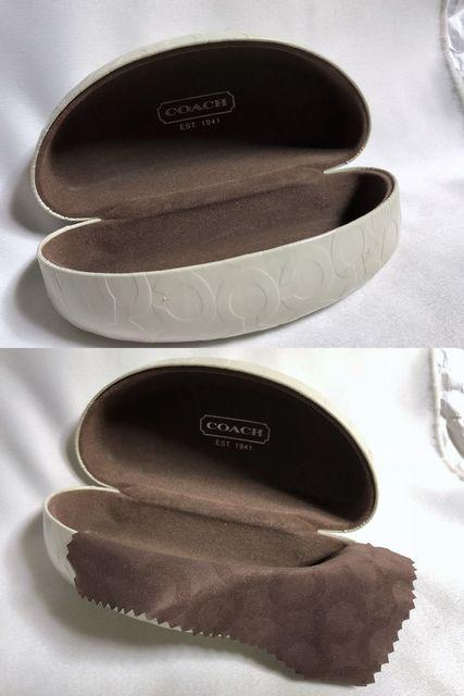 即決 COACHコーチ ブランドアイコン 純正サングラス、眼鏡ケース 白 ホワイト クロス付き < ブランド  即決 COACHコーチ ブランドアイコン 純正サングラス、眼鏡ケース 白 ホワイト クロス付き < ブランドの