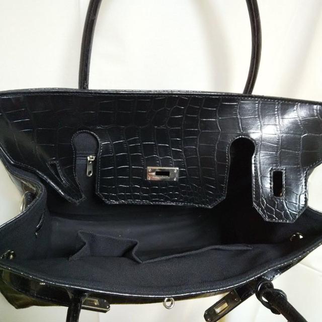 セレブ女優bag★2wayBLACKクロコ型押しbag(ショルダーベルト付き)  黒ageha < 女性ファッション  セレブ女優bag★2wayBLACKクロコ型押しbag(ショルダーベルト付き)  黒ageha < 女性ファッションの