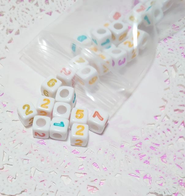 ★ハンドメイド素材★数字キューブビーズ【mix】35個 < ペット/手芸/園芸 ★ハンドメイド素材★数字キューブビーズ【mix】35個 < ペット/手芸/園芸の