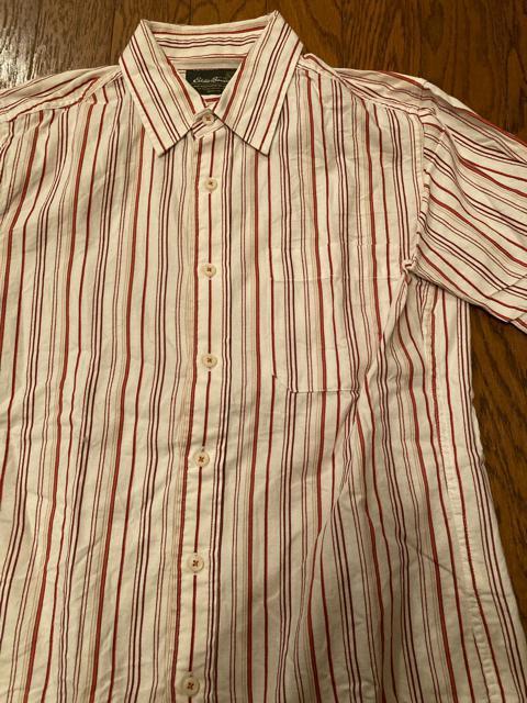 EDDIE BAUER エディーバウアー ストライプ シャツ 半袖 コットン アメカジ メンズ 古着  < ブランド  EDDIE BAUER エディーバウアー ストライプ シャツ 半袖 コットン アメカジ メンズ 古着  < ブランドの