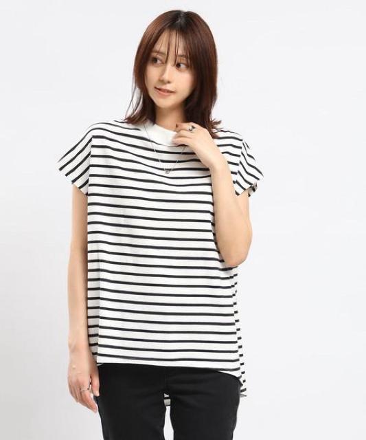 SALEセール●コットン【新品】GLOBAL WORK●コットンオーバーサイズTシャツ●ボーダー 白×黒●M●コットンTシャツ < ブランド  SALEセール●コットン【新品】GLOBAL WORK●コットンオーバーサイズTシャツ●ボーダー 白×黒●M●コットンTシャツ < ブランドの