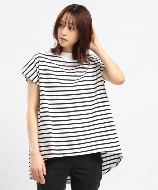SALEセール●コットン【新品】GLOBAL WORK●コットンオーバーサイズTシャツ●ボーダー 白×黒●M●コットンTシャツ < ブランド  SALEセール●コットン【新品】GLOBAL WORK●コットンオーバーサイズTシャツ●ボーダー 白×黒●M●コットンTシャツ < ブランドの